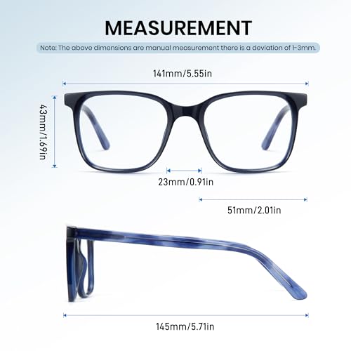 Cyxus Blue Light Blocking Glasses for Women Men Computer Glasses Gaming Reading Upcycled Anti-blue Blockers Eyewear - Image 5