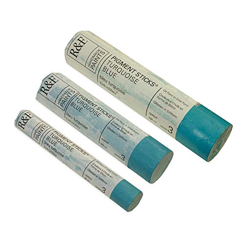 R&F Handmade Paints - Professional Oil Pigment Stick, Turquoise Blue, 38 ml - Image 3