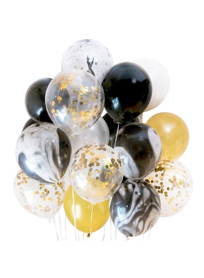 Hatcher lee Happy 32Nd Birthday Banner Balloons Set For 32 Years Old Birthday Party Decoration Supplies Gold Black - Image 3
