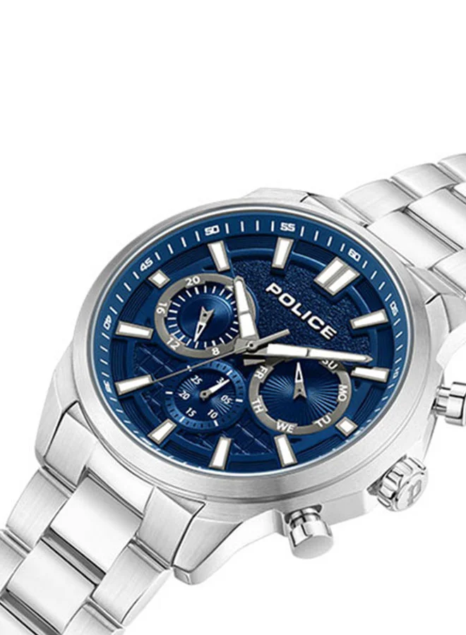 POLICE Rangy 44mm Men's Multifunction Watch with Stainless Steel Bracelet