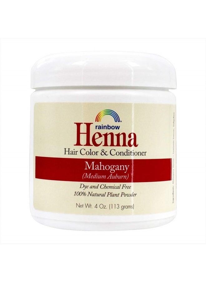 Rainbow Research Henna Hair Color and Conditioner Persian Mahogany Medium Auburn, Red, 4 Oz  - Image 1