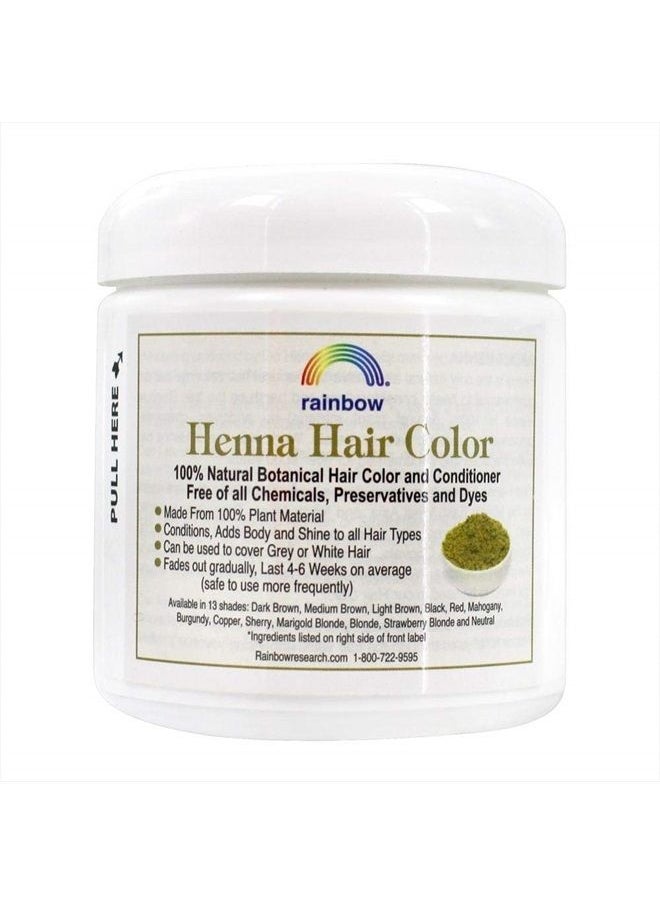 Rainbow Research Henna Hair Color and Conditioner Persian Mahogany Medium Auburn, Red, 4 Oz  - Image 3