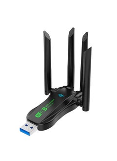 نيبمينينت بطاقة شبكة لاسلكية USB3.0 بسرعة 600M، مزدوجة النطاق 5.8G للكمبيوتر، جهاز استقبال واي فاي متصل بالهاتف المحمول، إشارة نقطة ساخنة تمر عبر الجدار  - Image 1