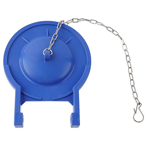 iFealClear 3-Inch Toilet Flapper Compatible with TOTO Flapper Model THU140S, Replaces 3-Inch Flappers Long Lasting Rubber Seal Water Conserve- Stainless Steel Chain and Hook, Easy to Install (Pack of 1, Blue) - Image 5