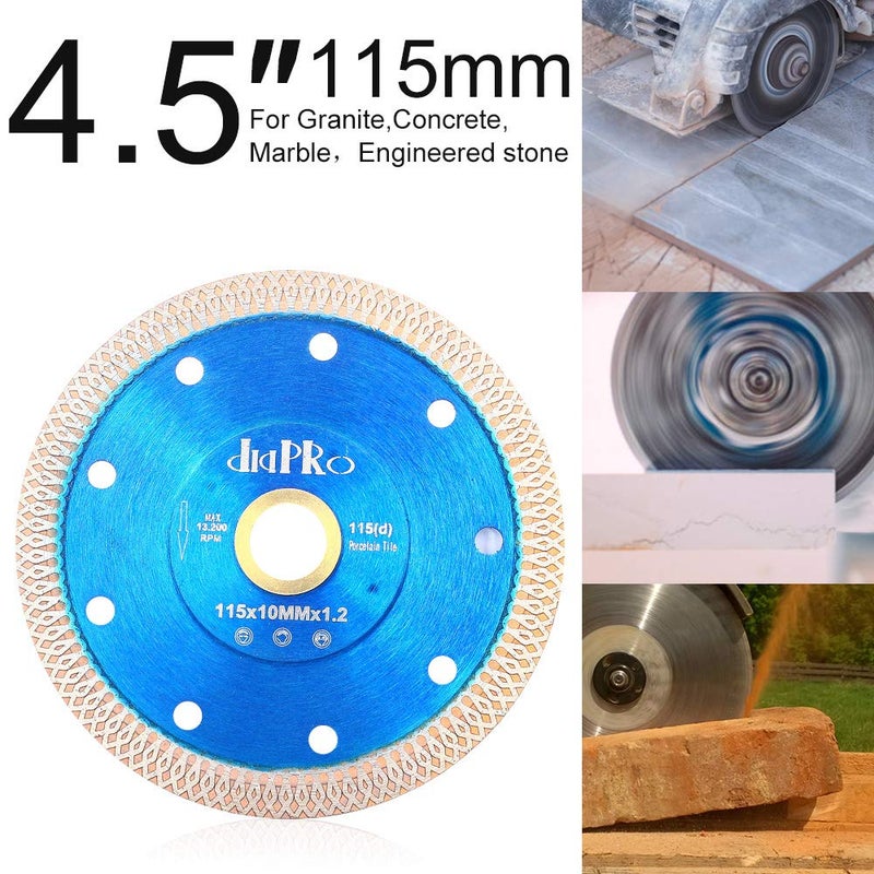 DAPRO Tile Blade 4.5" Super Thin Diamond Porcelain Saw Blade for Tile Porcelain Ceramic (4.5"-1pc)… - Image 4
