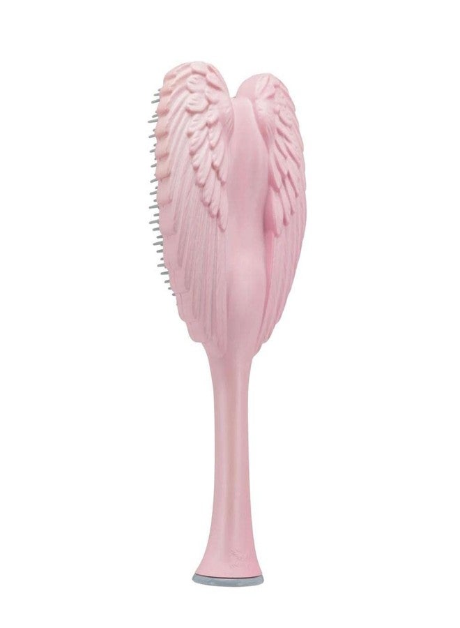 Tangle Angel فرشاة فك تشابك الشعر - فرشاة شعر بجناح ملاك مضادة للكهرباء الساكنة مع شعيرات ناعمة ومرنة للشعر المستقيم والمجعد - فرشاة فك تشابك الشعر من تانجل أنجل لتجفيف الشعر بالهواء والشاور - وردي ساتان مطفي - Image 5
