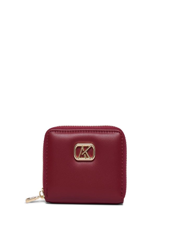 Akiki London Women's Kingsbury 11 Small Zip Around Wallet|12 card slots|Premium Vegan Leather|Easy to Fit in Pocket|Minimal yet Functional|Compact Ladies Wallet - Image 1