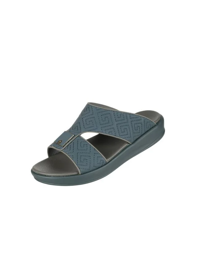 بارجيل أونو 008-3703 Barjeel Uno Mens Arabic Sandals 6878-M121 Navy