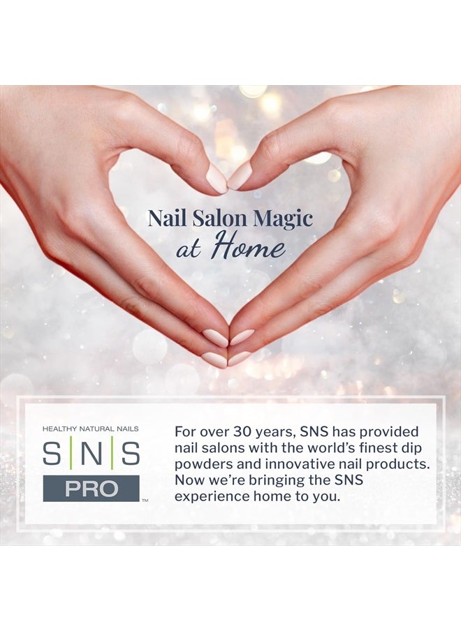 SNS Healthy Natural Nails - SNS Nail Dip Powder, Gelous Color Dipping Powder - Lava Inferno Red (Red/Burgundy, Cream) - Long-Lasting Dip Nail Color Lasts 14 Days - Low-Odor & No UV Lamp Required - 1oz - Image 1