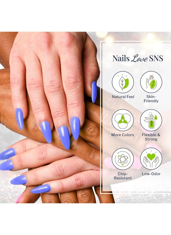 SNS Healthy Natural Nails - SNS Nail Dip Powder, Gelous Color Dipping Powder - Lava Inferno Red (Red/Burgundy, Cream) - Long-Lasting Dip Nail Color Lasts 14 Days - Low-Odor & No UV Lamp Required - 1oz - Image 1