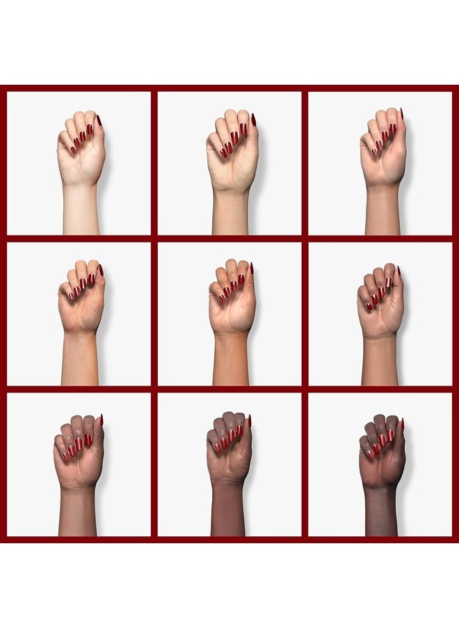SNS Healthy Natural Nails - SNS Nail Dip Powder, Gelous Color Dipping Powder - Lava Inferno Red (Red/Burgundy, Cream) - Long-Lasting Dip Nail Color Lasts 14 Days - Low-Odor & No UV Lamp Required - 1oz - Image 1
