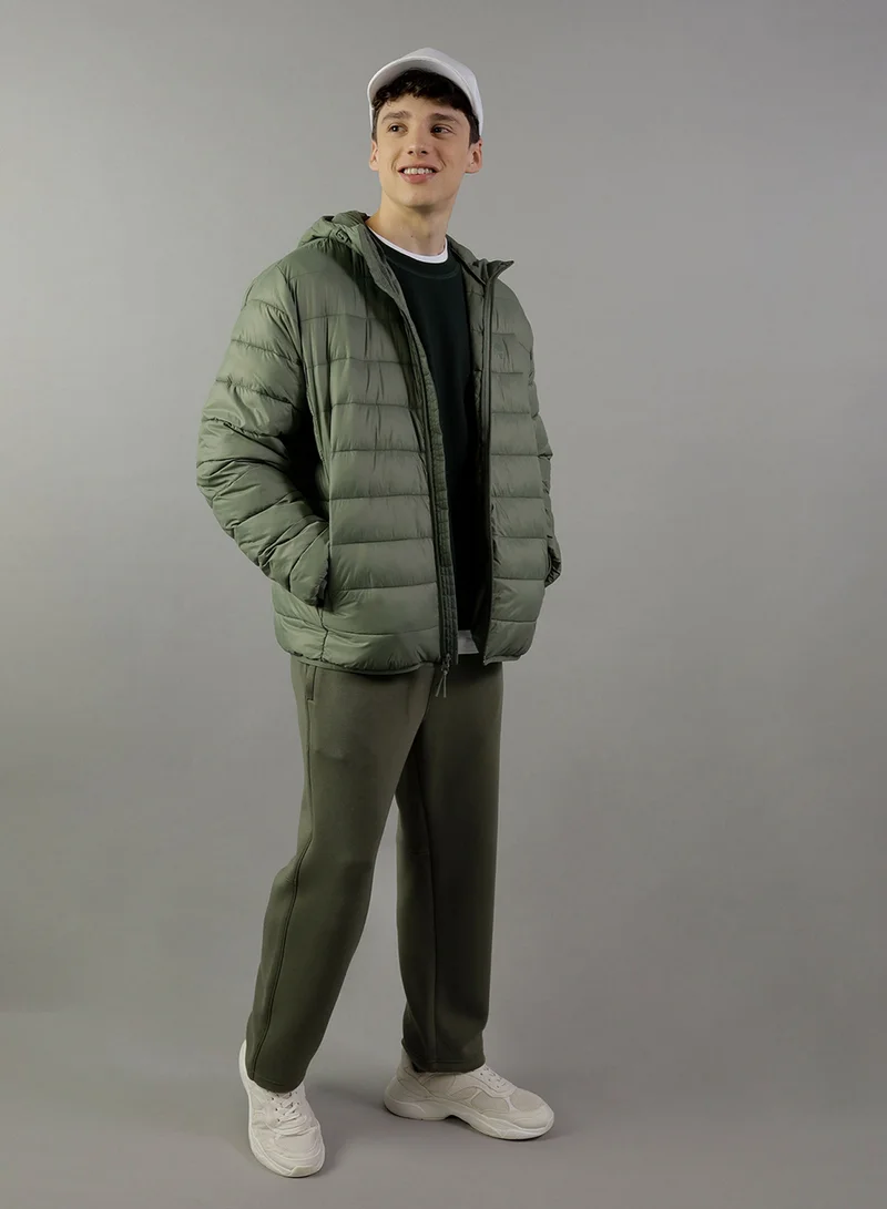 American Eagle Zip Through Puffer Jacket