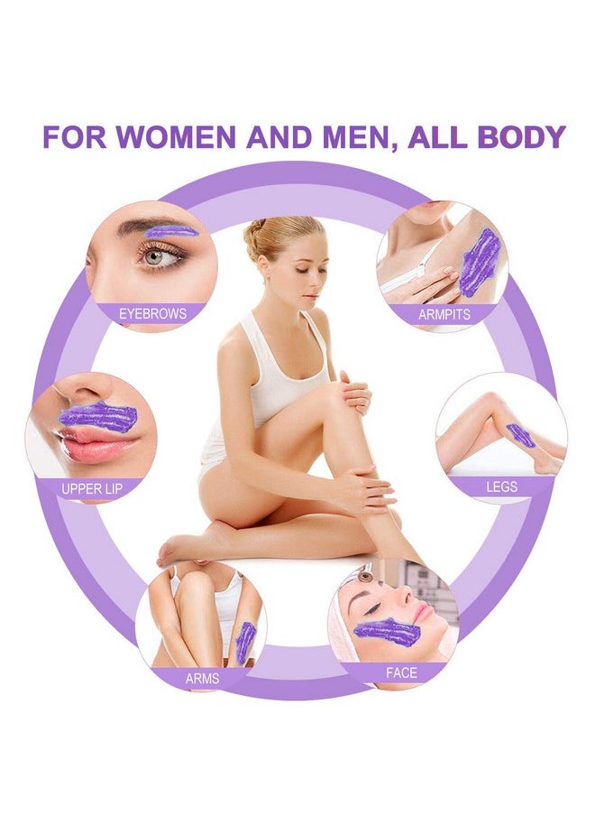 Yovanpur Yovanpur Hard Wax Beads for Hair Removal, Waxing Beans for Sensitive Skin (Violet), 10.5 Ounce/bag with 10pcs Wax Sticks  - Image 5