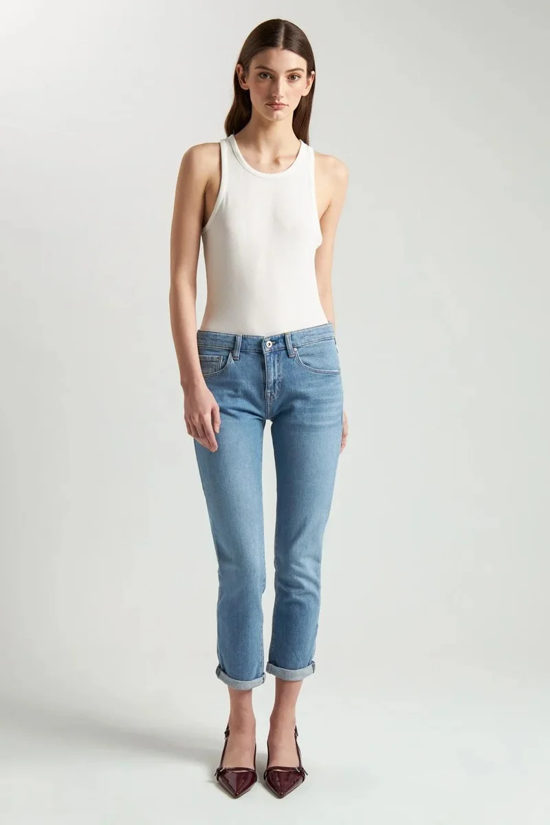 Ag Jeans Ribbed Dark Cotton Racerback Tank