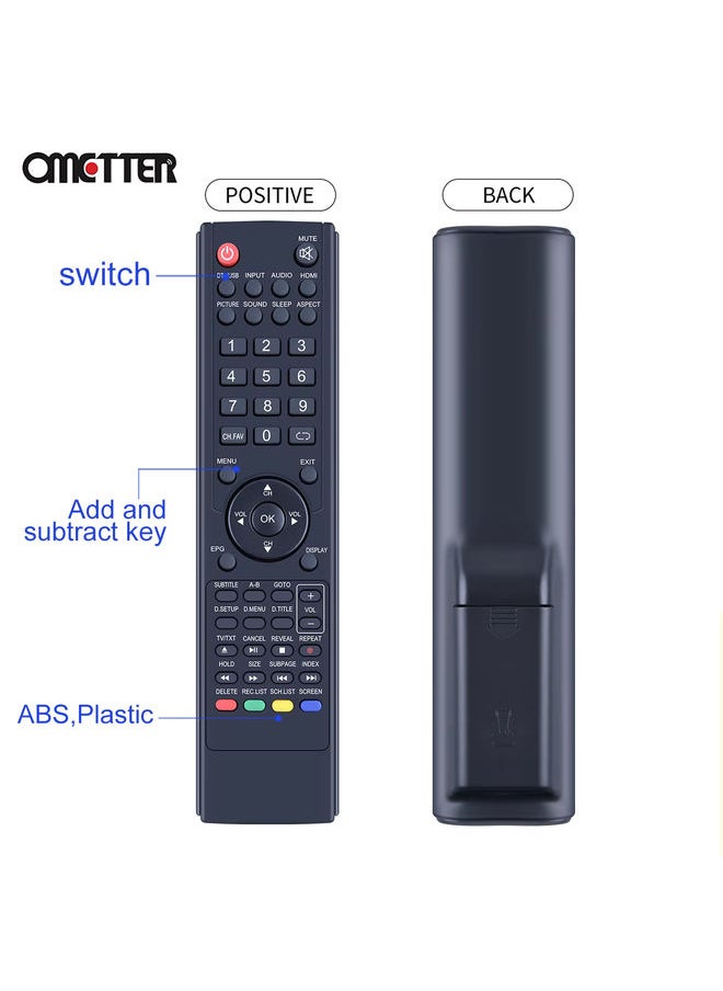 OMETTER - NEW 0118020315 For TEAC TV/AUDIO Remote Control 0118020315 - LCDV3256HDR LCDV2681FHD LEDV32U83HD LE55AZFHD - Image 1