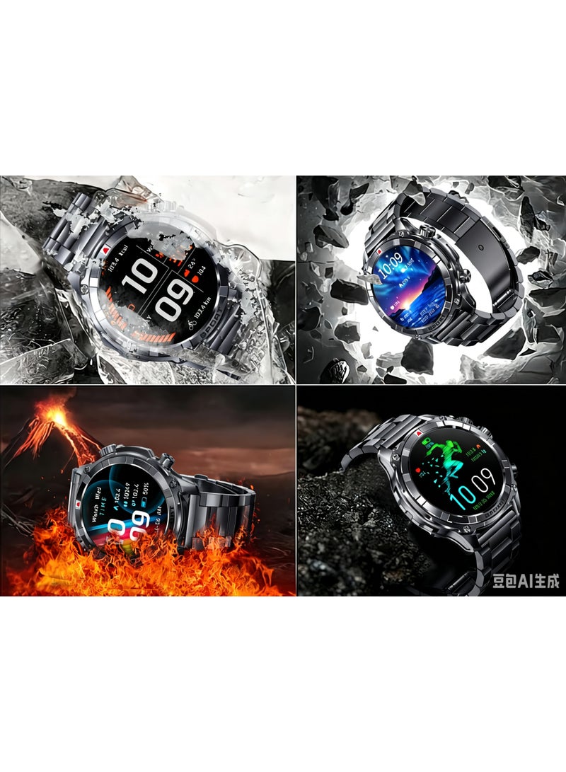 ساعة ذكية بنمط عملي بشاشة AMOLED عالية الدقة مقاس 1.52 بوصة - Image 3