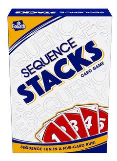 Goliath Sequence Stacks Card Game  Sequence Fun In A FiveCard Run White  - Image 1