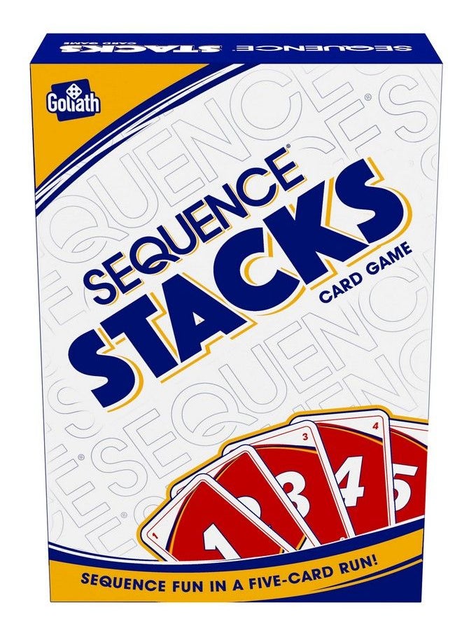 Goliath - Sequence Stacks Card Game  Sequence Fun In A FiveCard Run White - Image 1