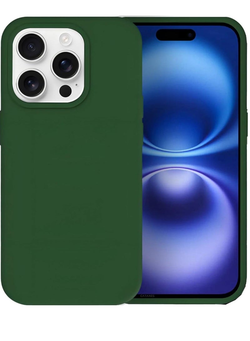 MUNTAQI Ultra Slim Liquid Silicone Case for iPhone 16 Pro with Anti-Scratch Microfiber Lining & Drop Protection - Image 1