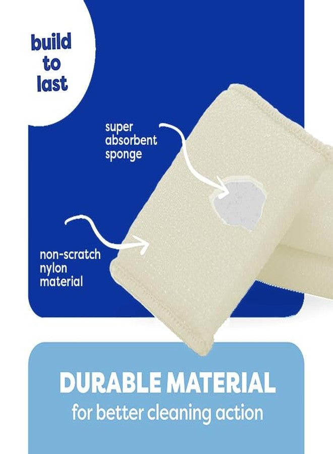 SCRUBIT 24 Pack Scrub Sponges Kitchen by SCRUBIT, Multi-Purpose Scouring Pads, Non-Scratch Cleaning Sponges for Dishes, Pots & Non-Stick Cookware - Long Lasting Dish Scrubbers for Kitchen, Bathroom & More - Image 2