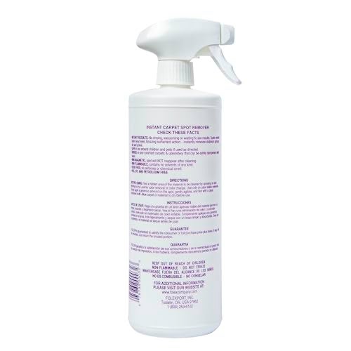 FOLEX Instant Carpet Spot Remover Carpet Cleaner - 32 oz - Removes Pet Accidents, Grease, Red Wine and More - Image 2
