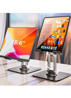 General iPad Stand Holder Adjustable Tablet Stand for Desk, Portable Monitor Stand Tablet Holder Travel Must Haves iPad Pro Holder Essentials for Tablets/Monitor/PS/Switch iPhone 15.6"-4.7"  - Image 1