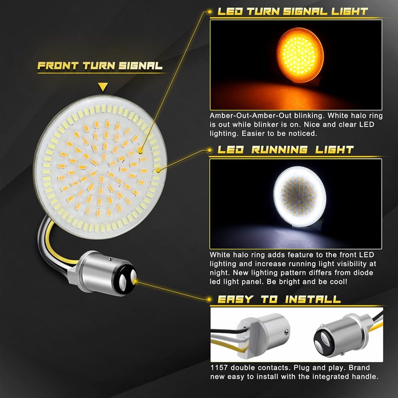 NTHREEAUTO 1157 LED Turn Signal Light Kit - Image 2