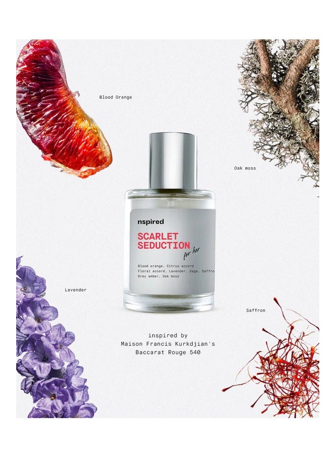Nspired Scarlet Seduc**on Inspired by Baccarat Rouge 540 For Unisex EDT - Image 1