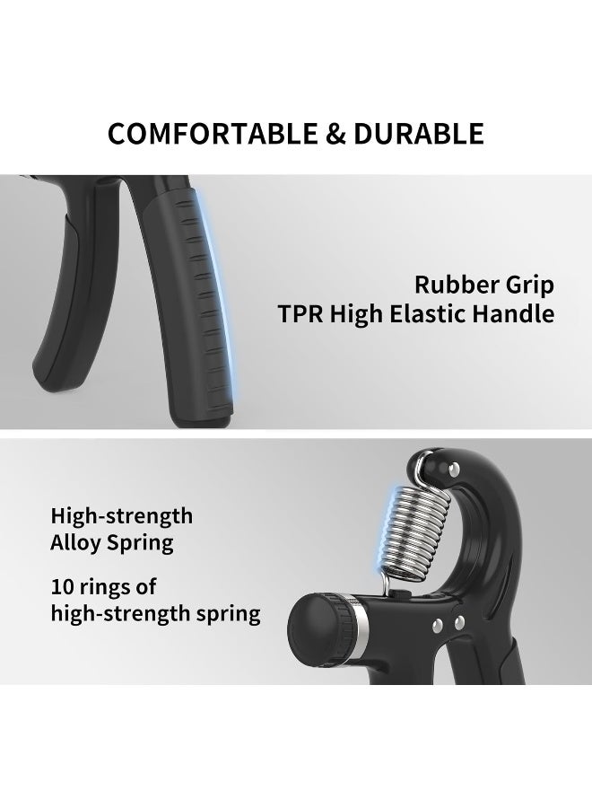 PROIRON Hand Grips Strengthener, Adjustable Grip Strength Trainer, Hand Exerciser with Stainless Steel Spring, Gripper, Gripster for Strong Wrists, Fingers, Forearm, Hands, Athletes Musicians - Image 3