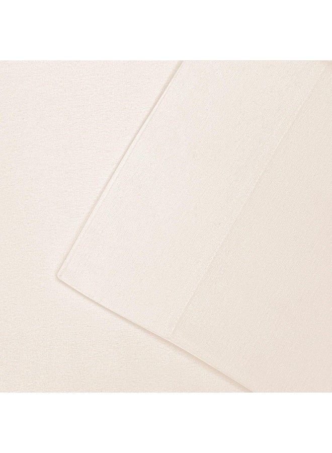 Superior أغطية وسائد فانيلا قطنية فاخرة من إمبريشنز، جميع الفصول 100% قطن فانيلا مصقول، مجموعة أغطية وسائد من 2 - عاجي سادة، أغطية وسائد ملكية - Image 3