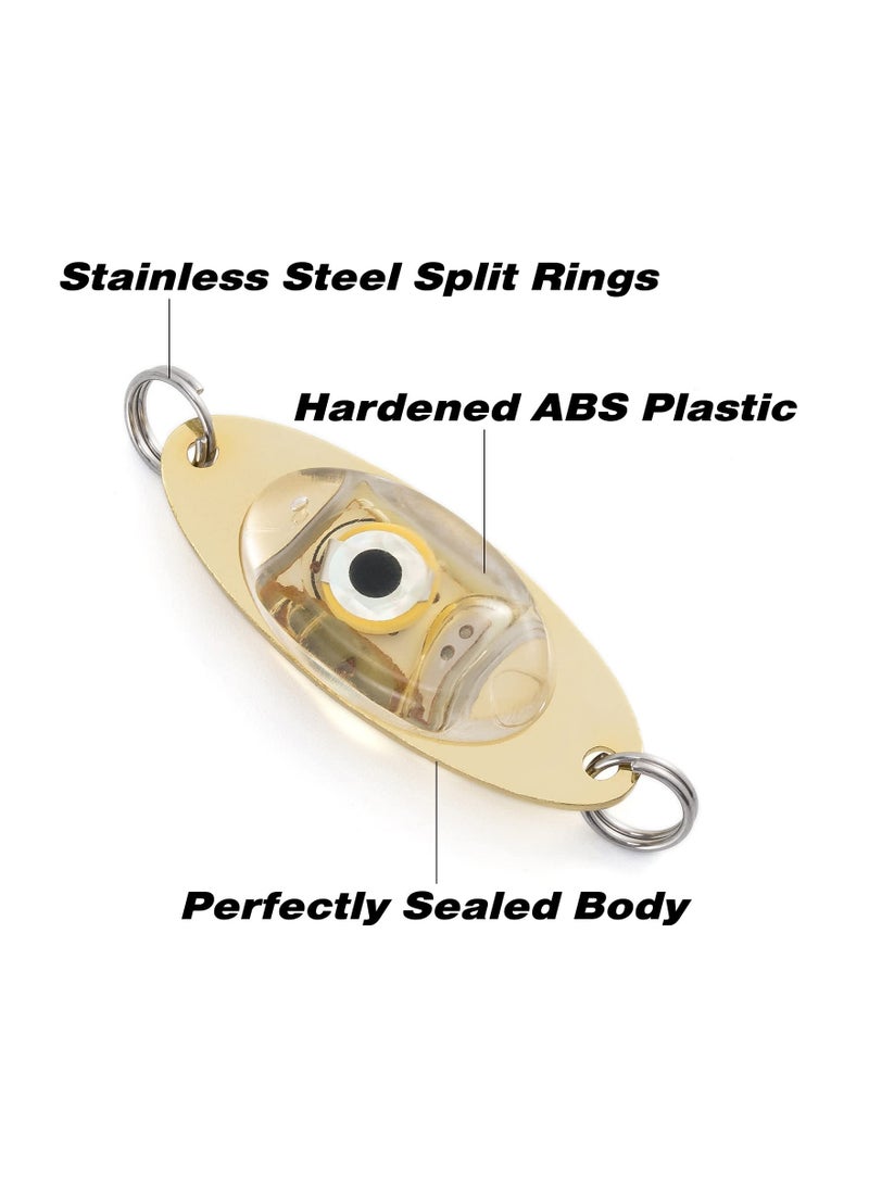SOLARAE Deep Drop Fishing Light LED Fishing Lures Kit Deep Drop Fishing Lights LED Fishing Spoons Underwater Flasher Diamond Lights Let Flashing Fishing Light - Image 2