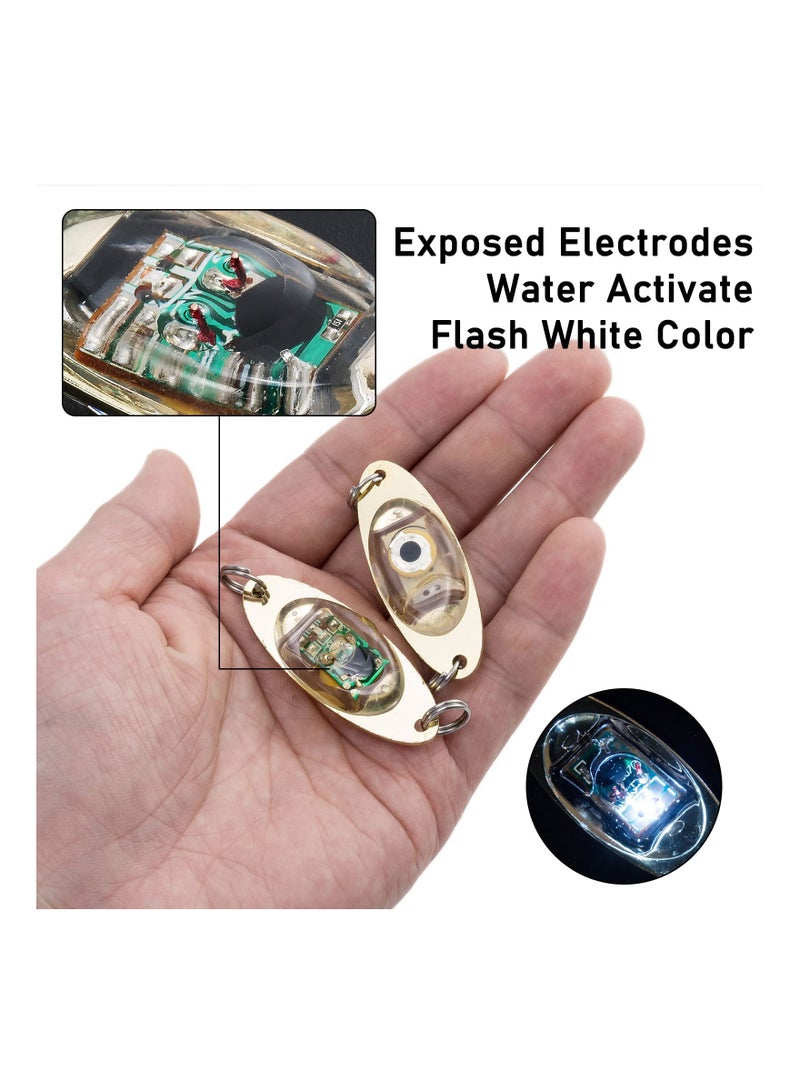 SOLARAE Deep Drop Fishing Light LED Fishing Lures Kit Deep Drop Fishing Lights LED Fishing Spoons Underwater Flasher Diamond Lights Let Flashing Fishing Light - Image 4