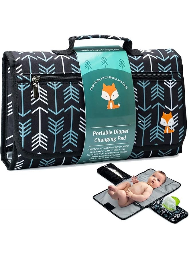 TRASSLE Portable Diaper Changing Mat Waterproof Changing Pad For Baby Detachable Travel Changing Pad With  - Image 1
