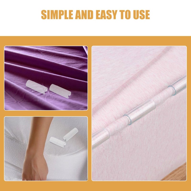 Non Slip Bed Sheet Clips 12pcs Plastic Fasteners For Bedding Sofa Mats Quilt - Image 4
