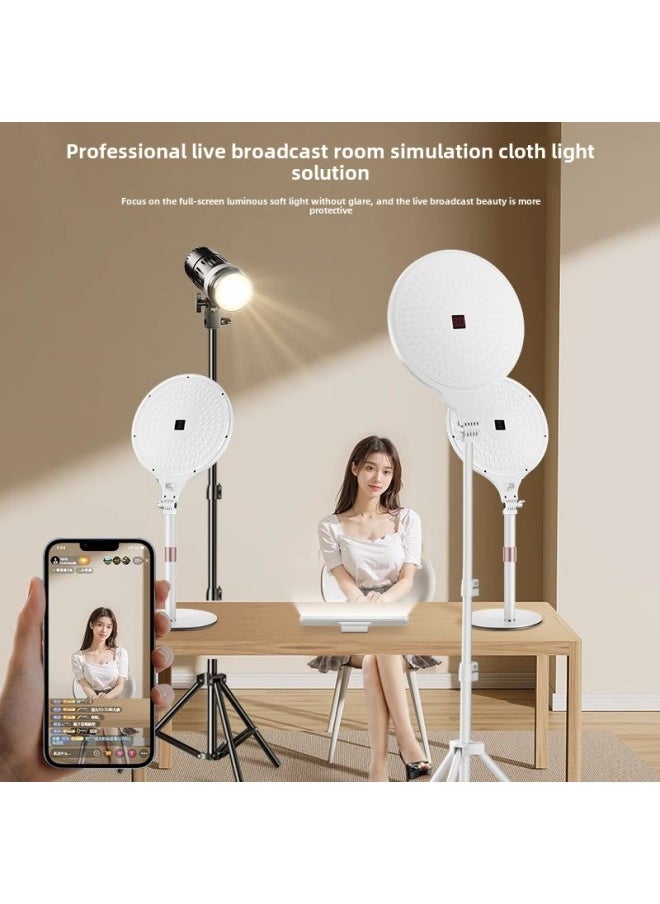 Generic - Live Beauty Light Anchor Dedicated Desktop Floor Light Self-timer Short Video Soft Light Full Screen Light-Specifications: Desktop Fill Light*2+floor Fill Light+chin Light - Image 1