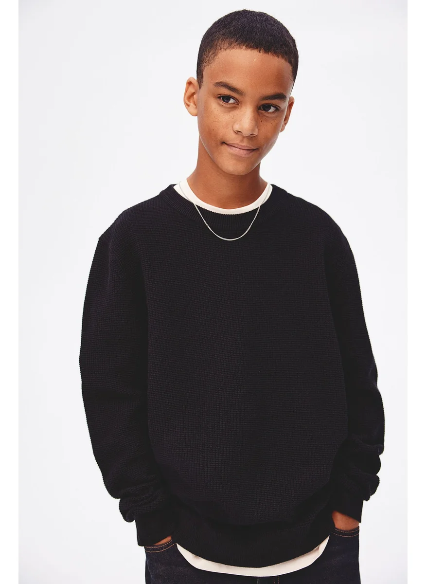 اتش اند ام Textured-Knit Jumper