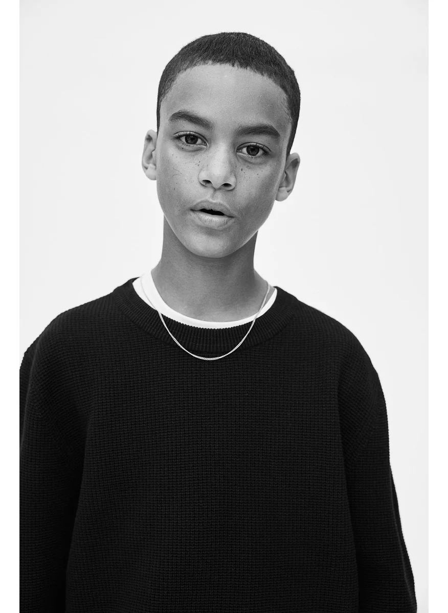 اتش اند ام Textured-Knit Jumper