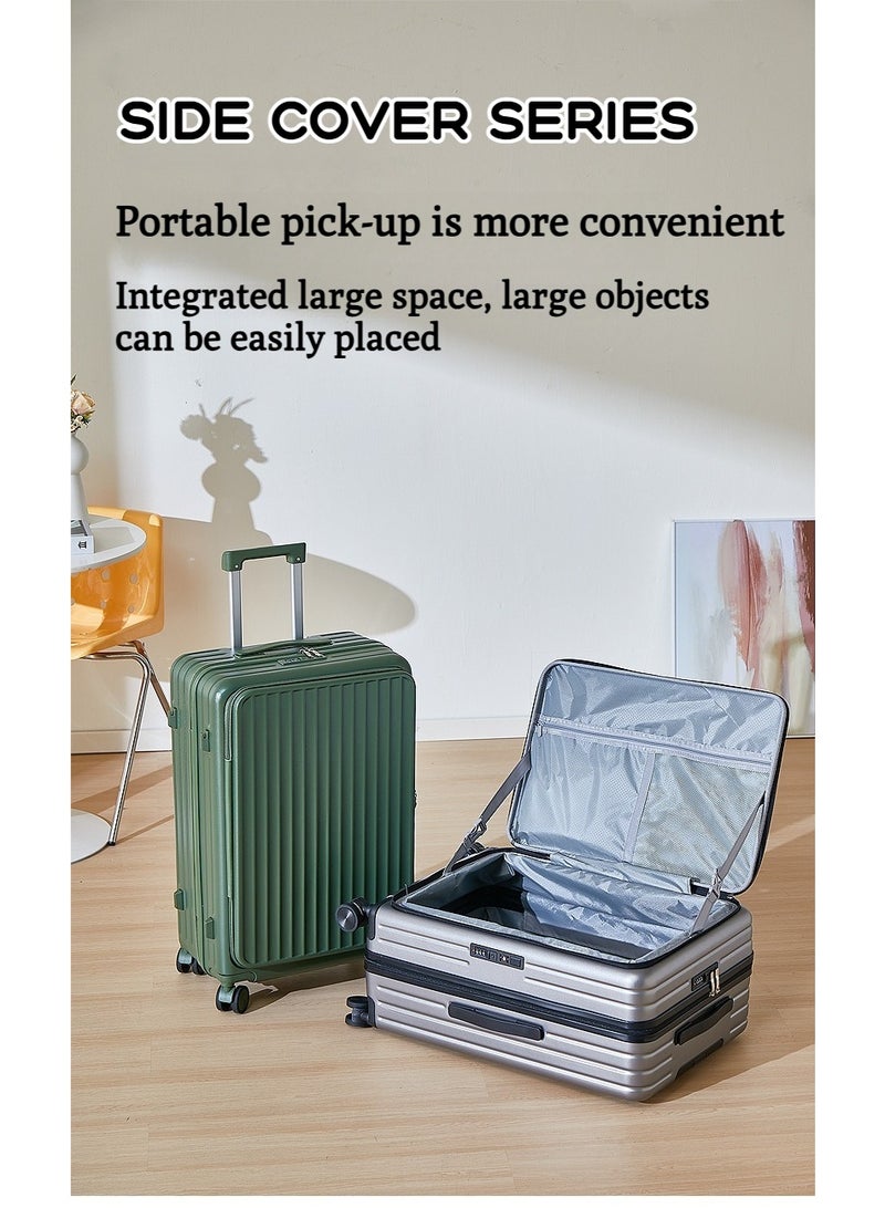 XiuWoo Luggage Sets 3 Piece,Front Open Lightweight 20/24/28in Luggage, Expandable Carry On Suitcase Set with TSA Lock & Universe Wheels, Hard Shell ABS Luggage Sets,Grey - Image 5