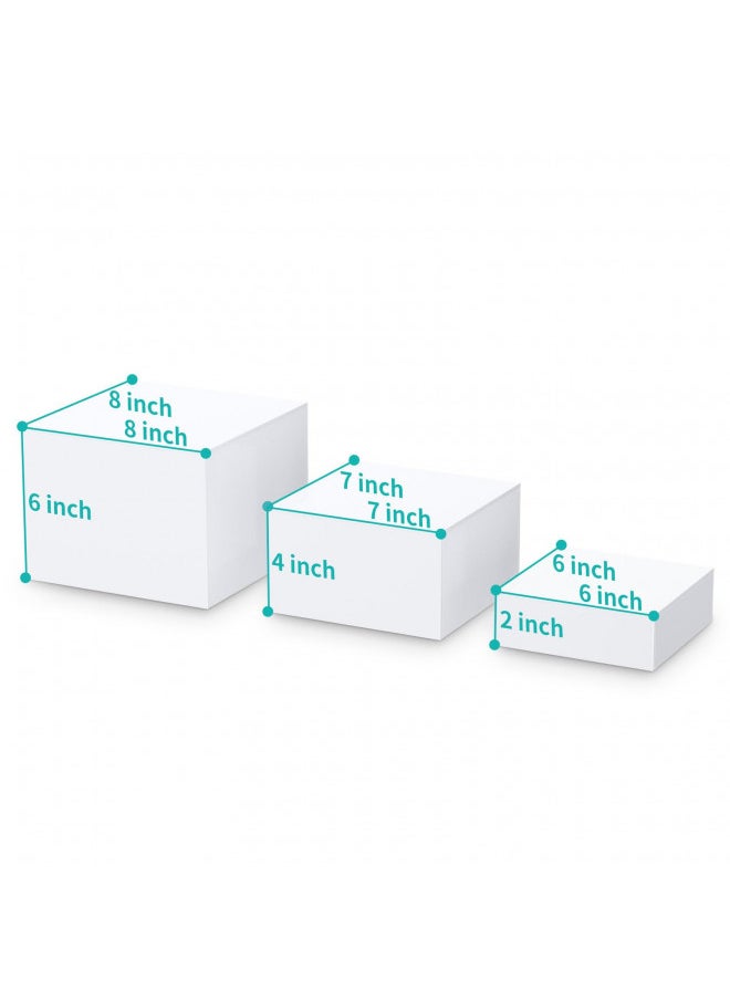 HIIMIEI Buffet Risers, Food Risers for Buffet Table, Display Stand Shelf for Catering Collectibles, Acrylic Cube Display Nesting Risers with Hollow Bottoms 6PCS 6''x7''x8'' - pzsku/ZE949416D976927BC447DZ/45/_/1731078035/d8815e7a-3ed4-4376-9f5e-25e2003891d5