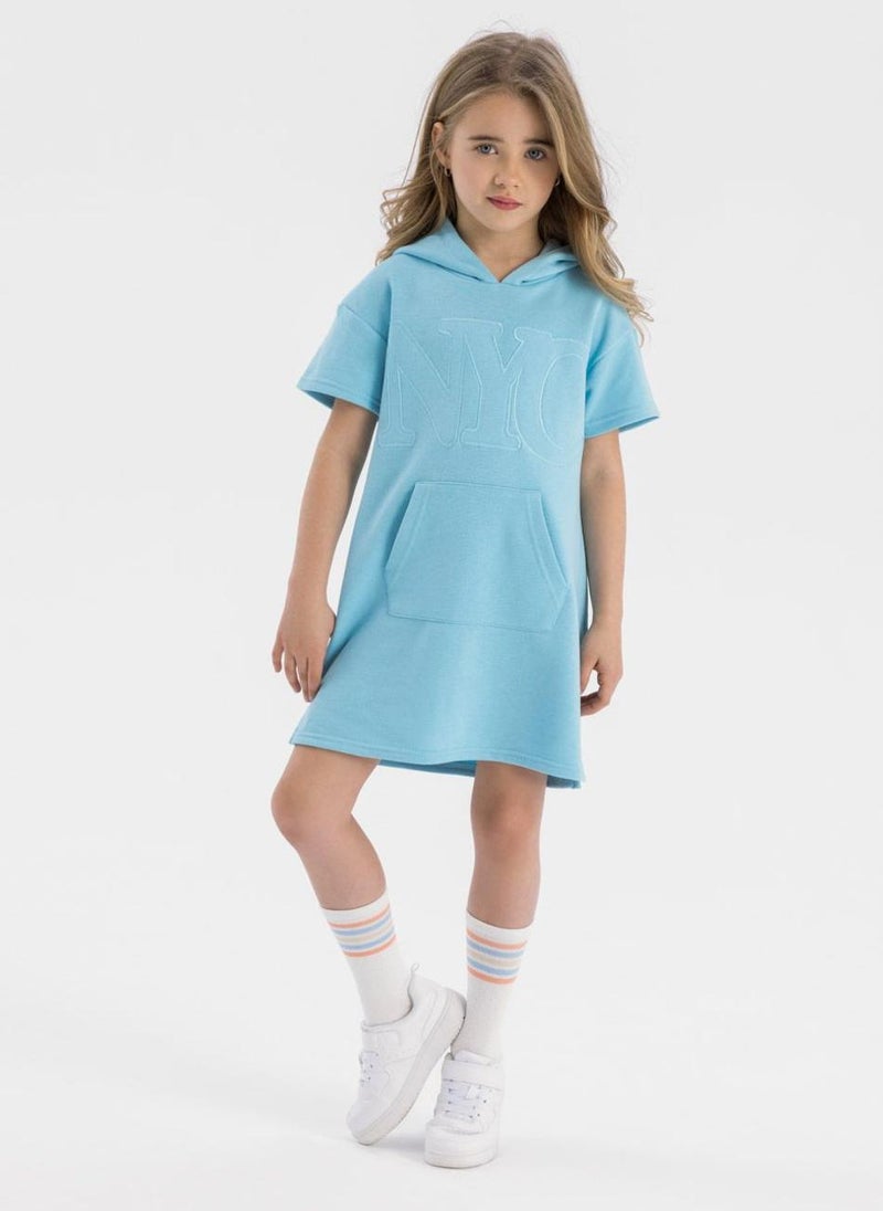 MINOTI Hooded Knit Dress  - Image 1