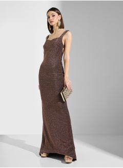 Ella Limited Edition Shimmer Bodycon Backless Dress  - Image 4