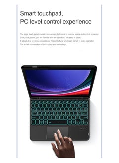 General Backlit Keyboard Case for Xiaomi Poco Pad 12.1 Inch (2024) with Stylus and Mouse Multi-Gesture Touchpad Magnetic Detachable Keyboard  - Image 2