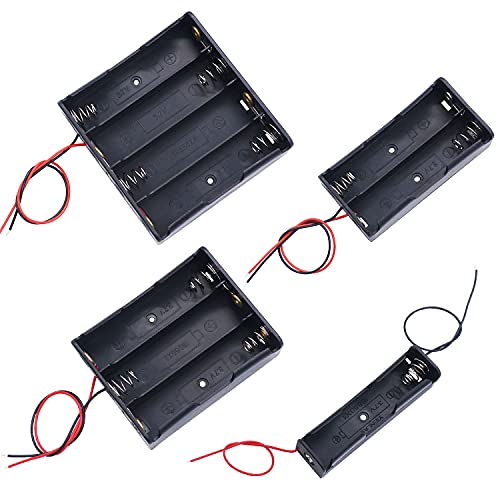 TWTADE 8PCS Battery Holder Case in Series Double 1/2/3/4 Slots 3.7V with Wire Leads for 18650 Battery I-034 - Image 2