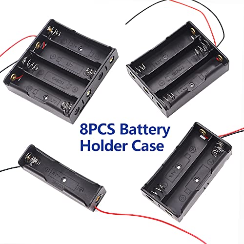 TWTADE 8PCS Battery Holder Case in Series Double 1/2/3/4 Slots 3.7V with Wire Leads for 18650 Battery I-034 - Image 4