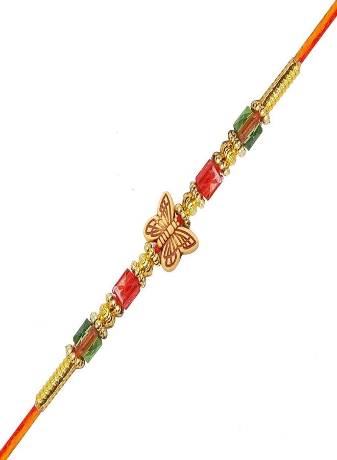 YouBella Mens Rakhi for Brother Jewellery Designer Bracelet Rakhi Set Combo of 5 for Brother, Rakhee for Bhaiyya/Bhai/Brother - Image 4