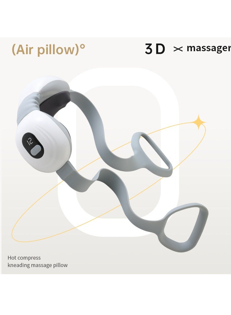 Cervical Massager Electric Kneading Clamp Neck Trapezius Massager Rechargeable Portable Kneading Heating Neck and Shoulder Massager Neck Massager 3D Shiatsu Neck Massager, Heats Neck, Shoulders, Back - Image 4