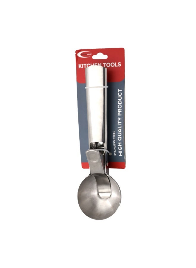 IDEAL PACK Heavy-Duty Stainless Steel Ice Cream Scoop – Ergonomic Trigger Handle, Dishwasher Safe – Ideal for Hard Ice Cream, Cookie Dough, and Melon Balls - Image 4