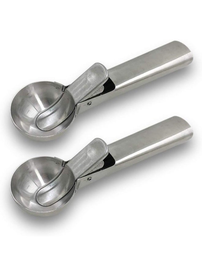 IDEAL PACK Heavy-Duty Stainless Steel Ice Cream Scoop – Ergonomic Trigger Handle, Dishwasher Safe – Ideal for Hard Ice Cream, Cookie Dough, and Melon Balls - Image 5