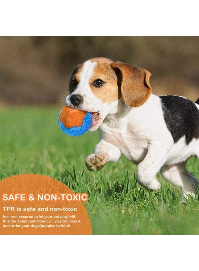 Big Rubber Durable Led Floating Ball With Squeaker Sound Chew Toy Ideal For Chewing And Playing Dogs And Puppies (Multicolor) - Image 2