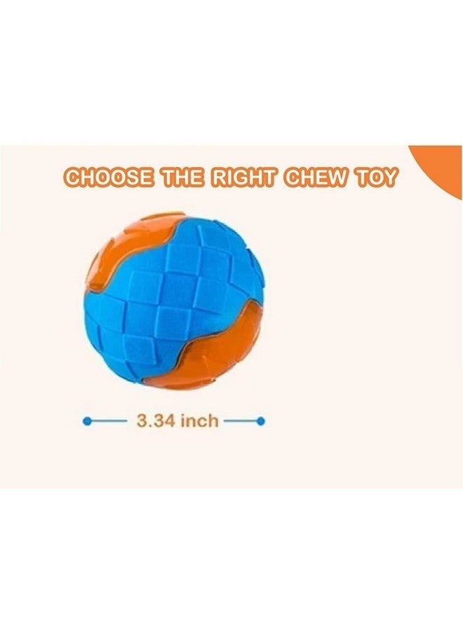 Big Rubber Durable Led Floating Ball With Squeaker Sound Chew Toy Ideal For Chewing And Playing Dogs And Puppies (Multicolor) - Image 3